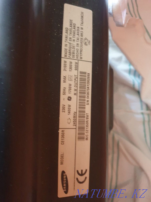 Микровалновка samsung 1350r с грилем Павлодар - изображение 6