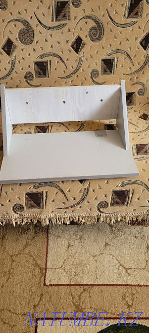 Wooden shelf for microwave oven  - photo 1