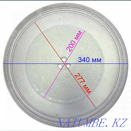 Стеклянная тарелка от микроволновки Алматы - изображение 1