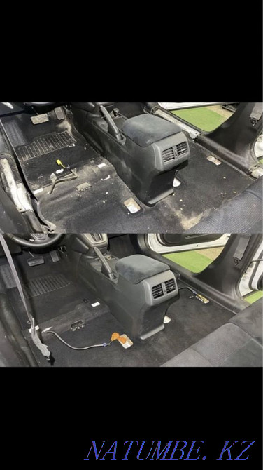 Car interior dry cleaning. Car wash. Self service. Ceiling banner Pavlodar - photo 2