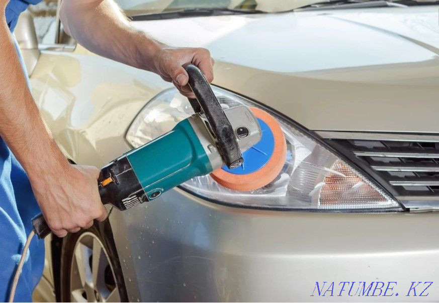 ПОЛИРОВКА ФАР ШУМОИЗОЛЯЦИЯ Оклейка фар кузова Химчистка Авто Детейлинг Актобе - изображение 8