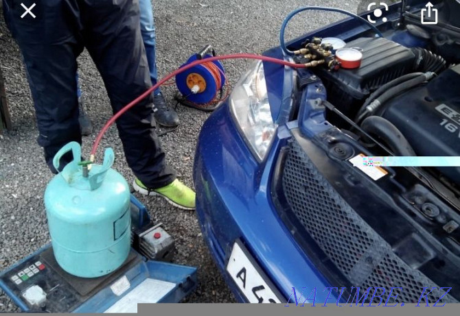 Refueling of car air conditioners, repair of car air conditioner Astana - photo 2