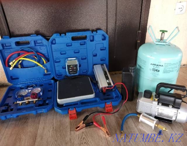 Refueling and repair of car air conditioners, Auto electrician Shymkent - photo 2