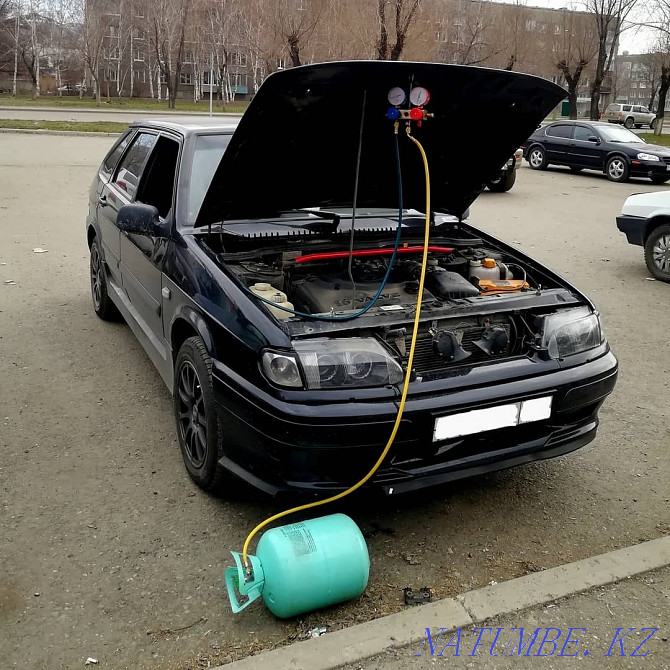 Refueling of the air conditioner, repair of the air conditioner. Cars and trucks Ust-Kamenogorsk - photo 1
