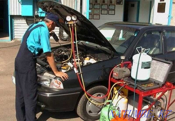 Repair, refueling, replacement of car air conditioner Almaty - photo 4