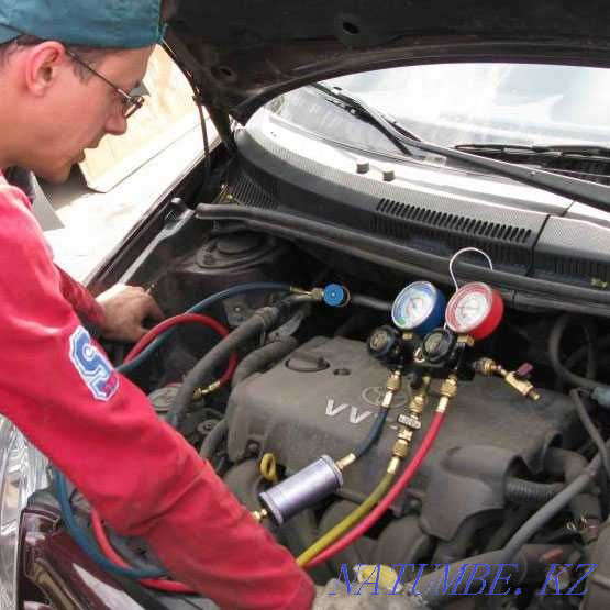 Repair, refueling, replacement of car air conditioner Almaty - photo 6