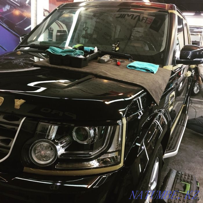 Restoration of cracks. Chip repair. Polishing of headlights with analysis in Almaty. Almaty - photo 3