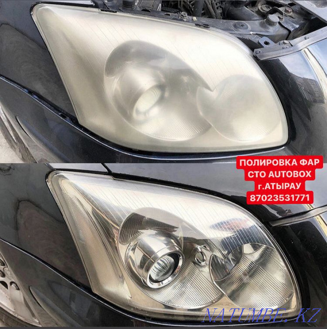 СТО" AUTOBOX " Полировка фар Атырау - изображение 2