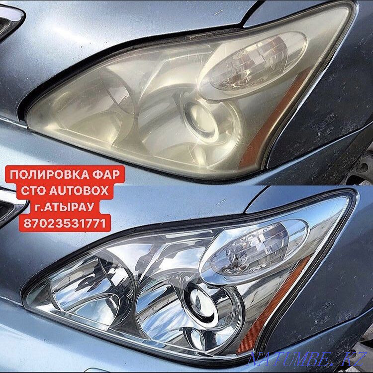 СТО" AUTOBOX " Полировка фар Атырау - изображение 5