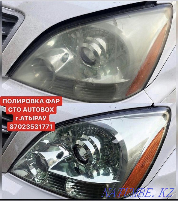СТО" AUTOBOX " Полировка фар Атырау - изображение 1