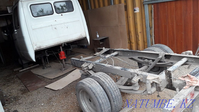 Re-equipment of the Gazelle body lengthening the frame. Car frame repair Astana - photo 6