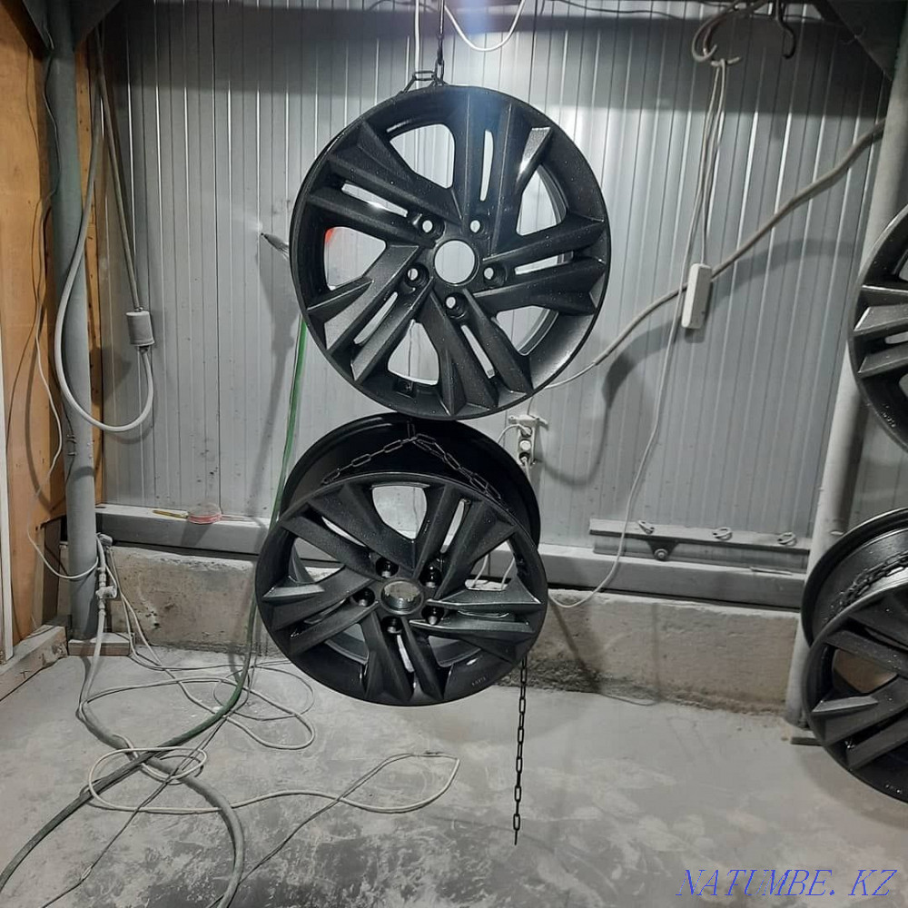 Покраска автомобильных дисков,полимерно порошковым покрытием Кокшетау - изображение 1