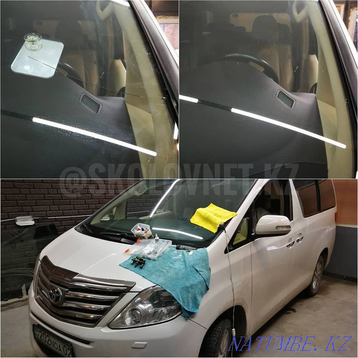 Auto glass repair (chip repair, crack repair) chip, crack Almaty - photo 6