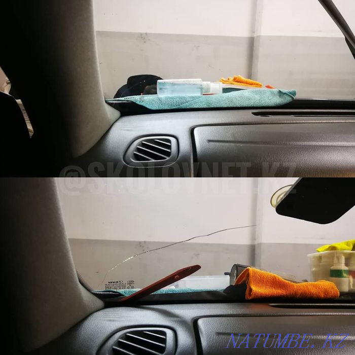 Auto glass repair (chip repair, crack repair) chip, crack Almaty - photo 7