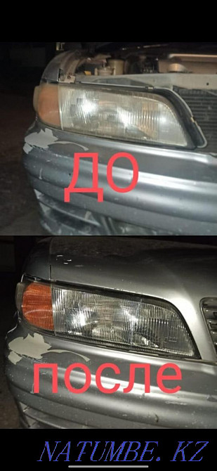 Polishing HEADLIGHTS (Headlights Tumanki taillights)  - photo 2