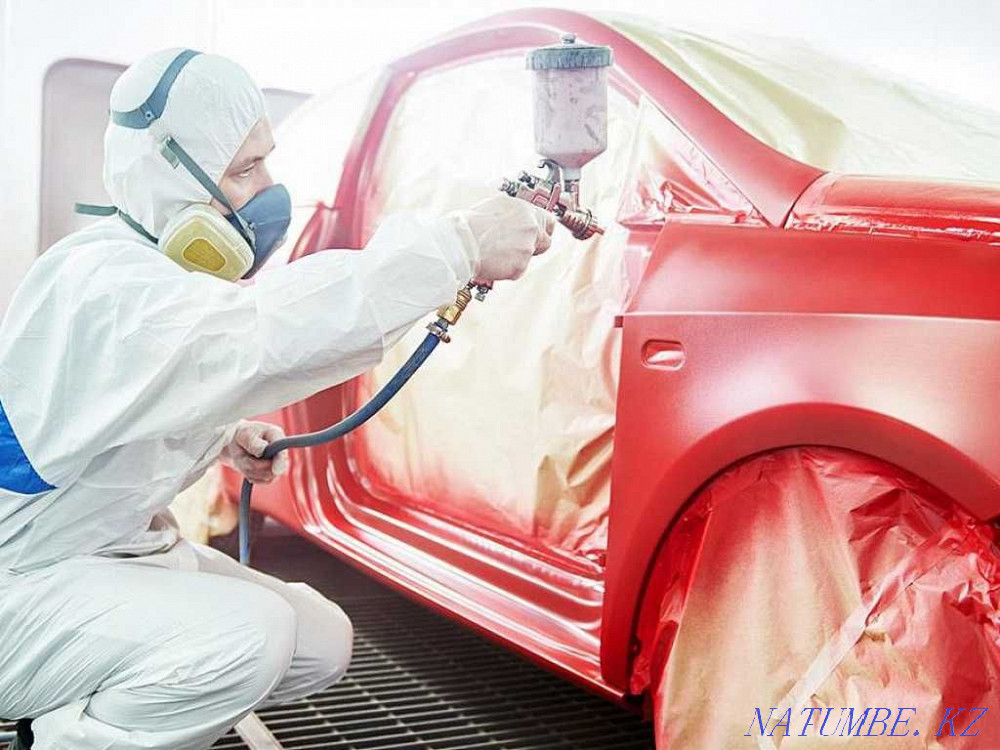 Ремонт кузова любой сложности покраска полировка,полировка фар. Кызылорда - изображение 1