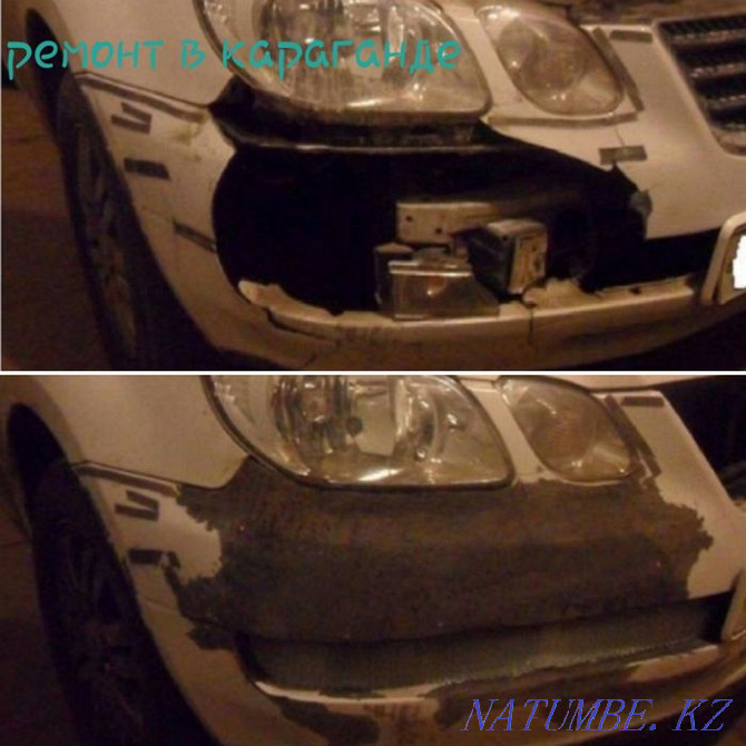 Bumper repair, autoplastic, fiberglass. Departure is possible. Karagandy - photo 1