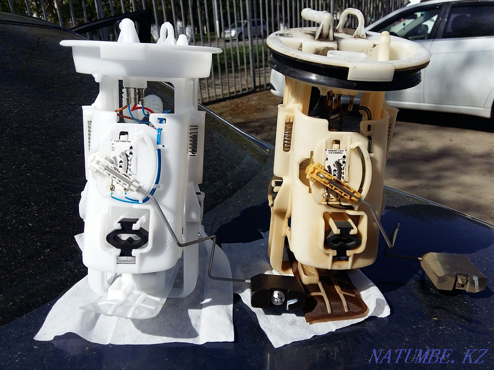 Replacing the fuel pump with the departure of an auto electrician installation repair station service station Astana - photo 1
