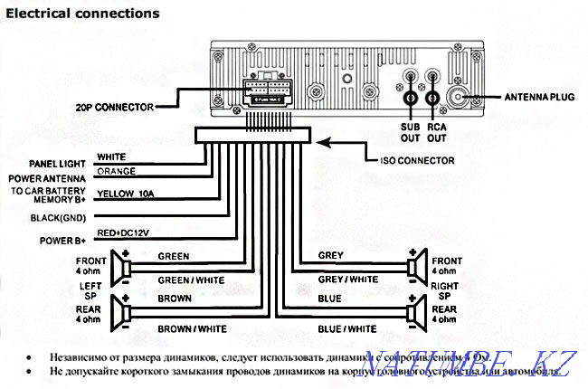 Connecting a car radio Almaty - photo 1