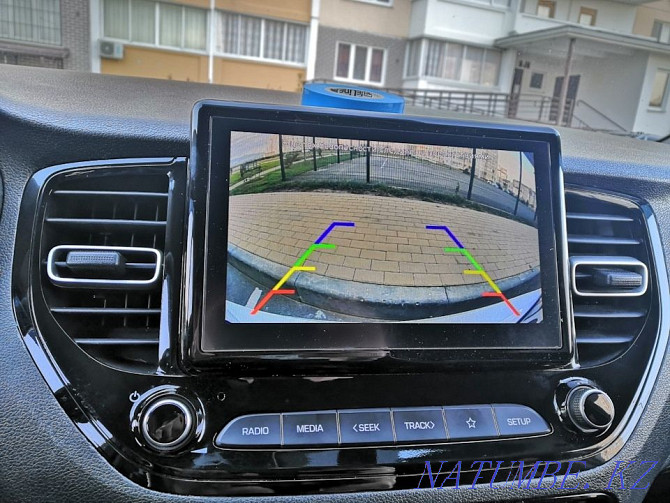 Установка камера на штатную магнитолу Хюндай Хендай Акцент Крета Астана - изображение 3