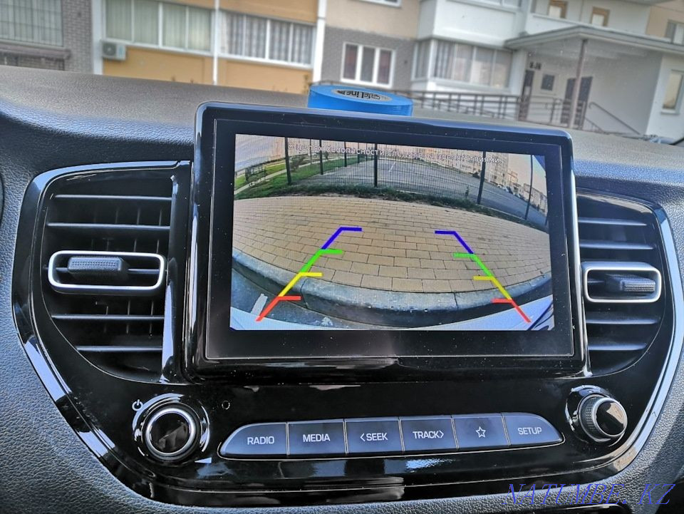 Установка камера на штатную магнитолу Хюндай Хендай Акцент Крета Астана - изображение 3