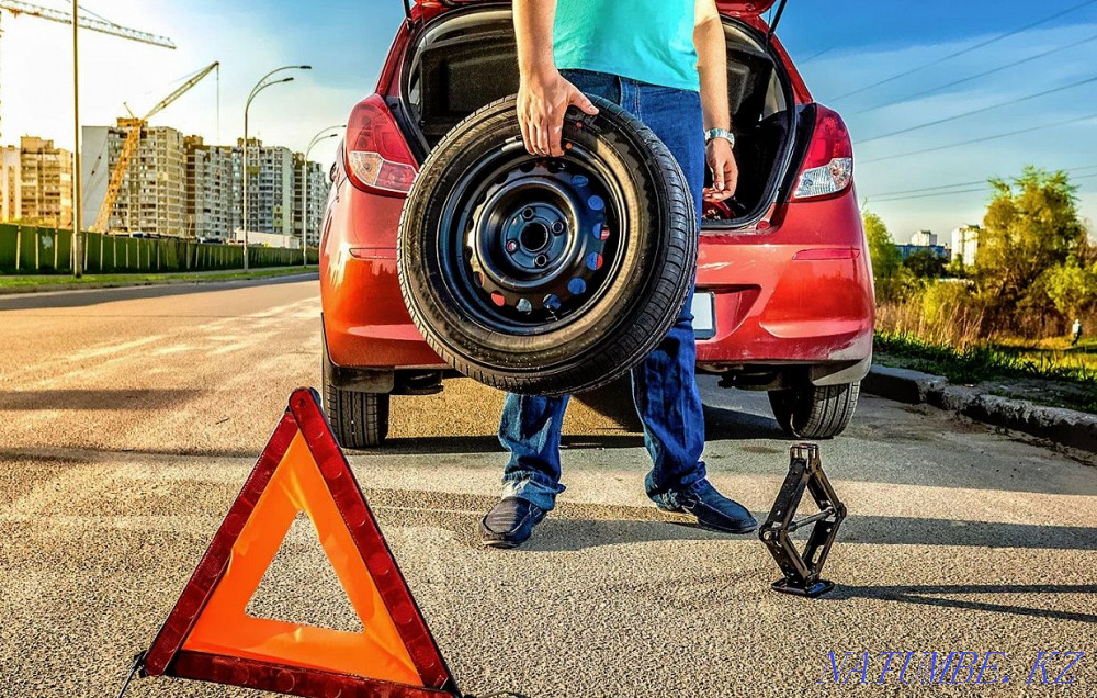 Mobile Mobile Tire Service Wheel Change Tire Inflating Fuel Delivery Astana - photo 6