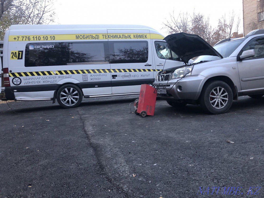 mobile technical assistance tire fitting on wheels Kokshetau - photo 2