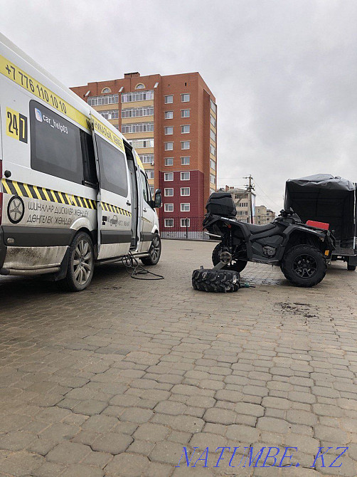 mobile technical assistance tire fitting on wheels Kokshetau - photo 5