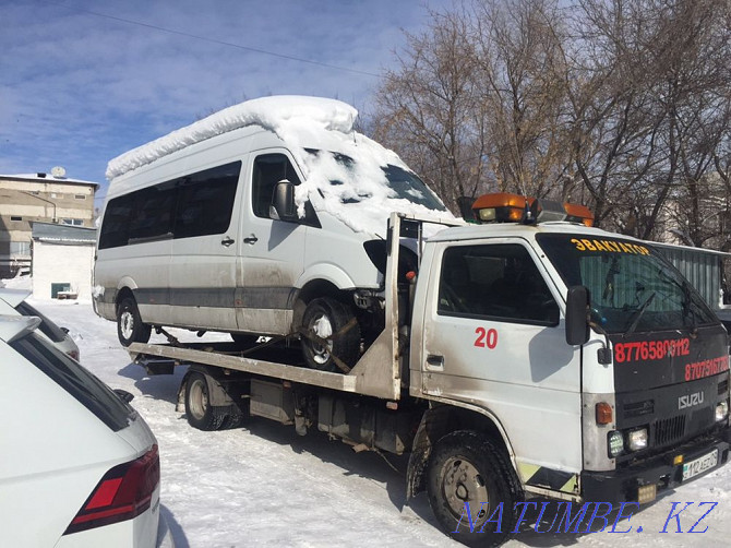 Tow truck Karaganda, not expensive. intercity, city Нуркен - photo 1