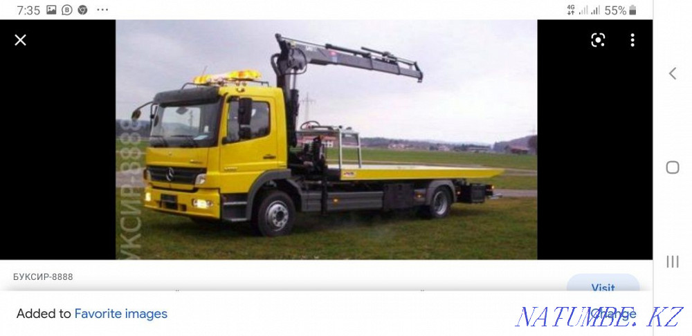 Tow truck manipulator 5000 car carrier crane excavator Almaty cheap! Almaty - photo 2
