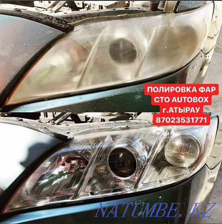 Hundred" AUTOBOX " Professional headlight polishing Atyrau - photo 3