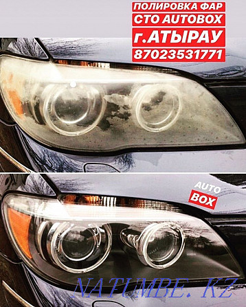 Hundred" AUTOBOX " Professional headlight polishing Atyrau - photo 1