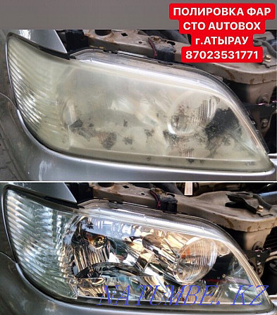 Hundred" AUTOBOX " Professional headlight polishing Atyrau - photo 8