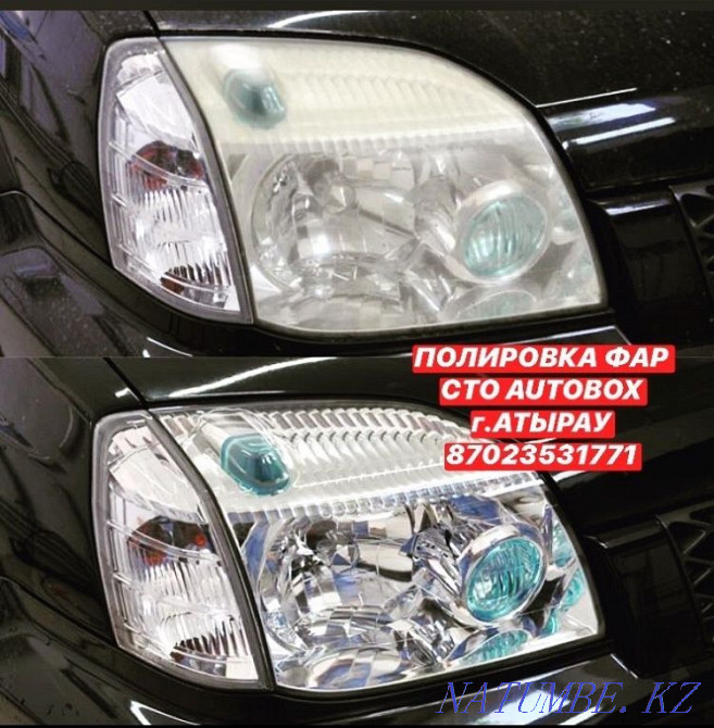 Hundred" AUTOBOX " Professional headlight polishing Atyrau - photo 6