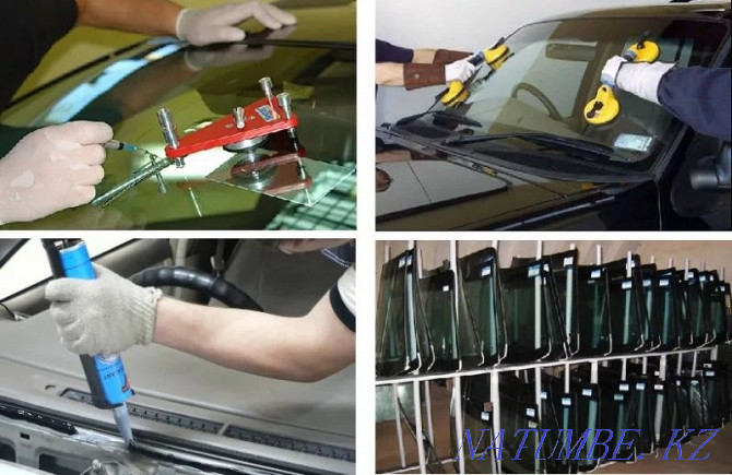 Windshield chip and crack repair. Auto glass installation Pavlodar - photo 3