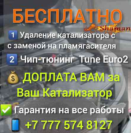 чип тюнинг удаление катализатора Евро2 Kia Hyundai Toyota Lexus  Петропавл