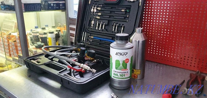 Flushing nozzles, cleaning the throttle valve auto electrician diagnostician Karagandy - photo 3
