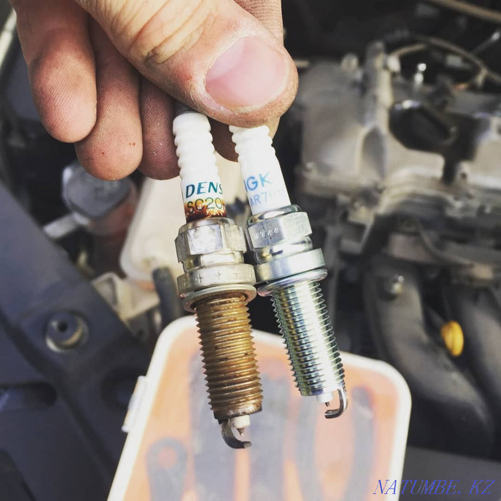 Light a cigarette, diagnostics, replacement, installation of candles, auto electrician, service station departure Astana - photo 6