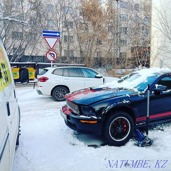 [Шиномонтаж сто на выезд][прикурить][подвоз бензина][вскрытие авто] Астана - изображение 2