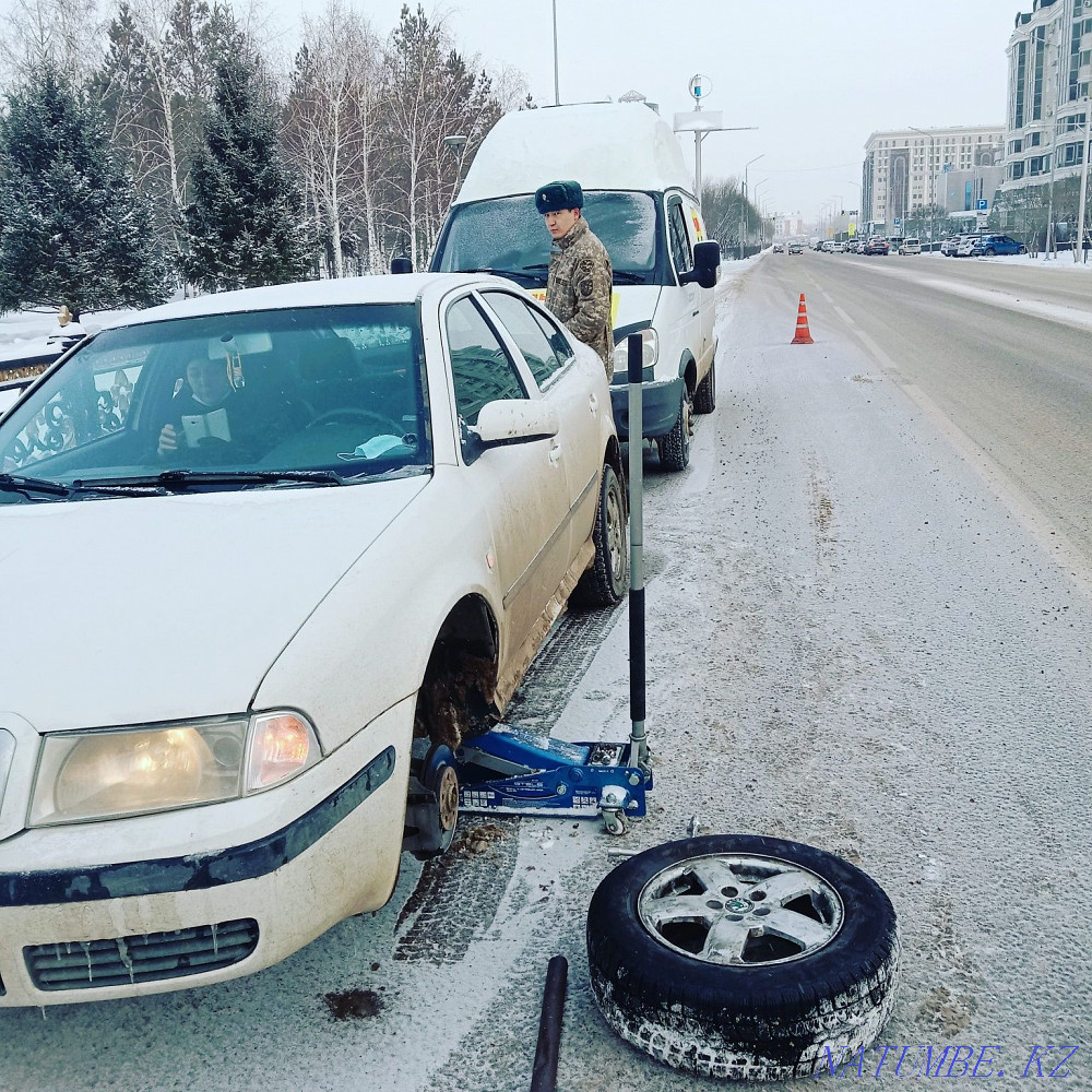 [Шиномонтаж сто на выезд][прикурить][подвоз бензина][вскрытие авто] Астана - изображение 4