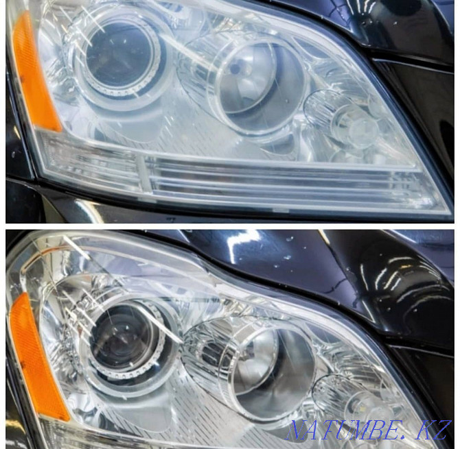 Headlight polishing Lens replacement Headlight repair Headlight adjustment Headlight alignment Almaty - photo 5