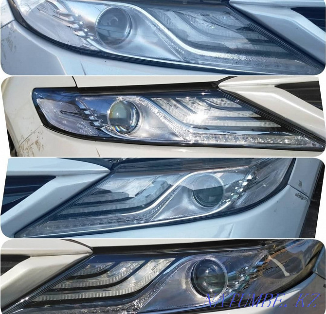 Headlight polishing Lens replacement Headlight repair Headlight adjustment Headlight alignment Almaty - photo 4