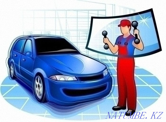 Auto glass-Aktobe, Replacement of windshield, side and rear glass. EUROTEX Aqtobe - photo 1