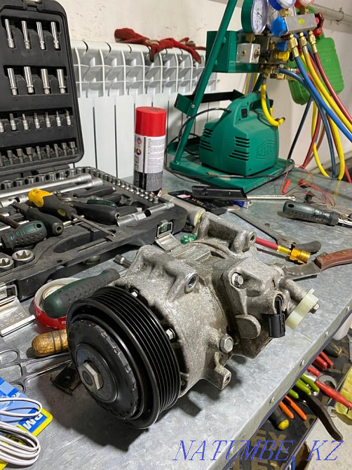 Refueling. Repair of autoconditioners. Auto Air Conditioning Compressor Astana - photo 5