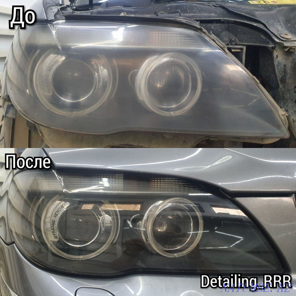 Тонировка Қорғаныш пленкалары Фараларды қалпына келтіру Корпусты, фараларды жылтырату  Атырау - изображение 3