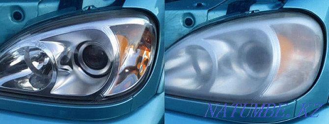 Professional polishing headlights. Car tinting quality bomb Astana - photo 3