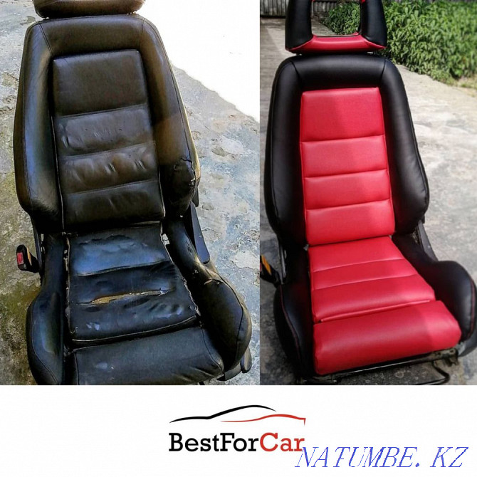 Car seat upholstery. Kaspi red available Almaty - photo 1