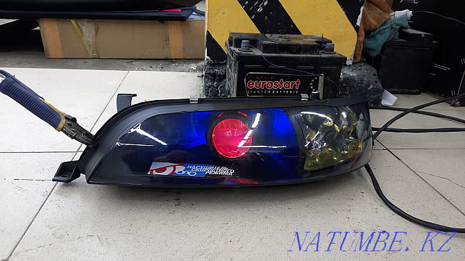 Polishing headlights with and without parsing Noise isolation polishing dry cleaning Almaty - photo 1