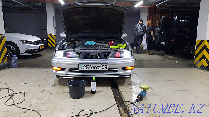 Polishing headlights with and without parsing Noise isolation polishing dry cleaning Almaty - photo 2