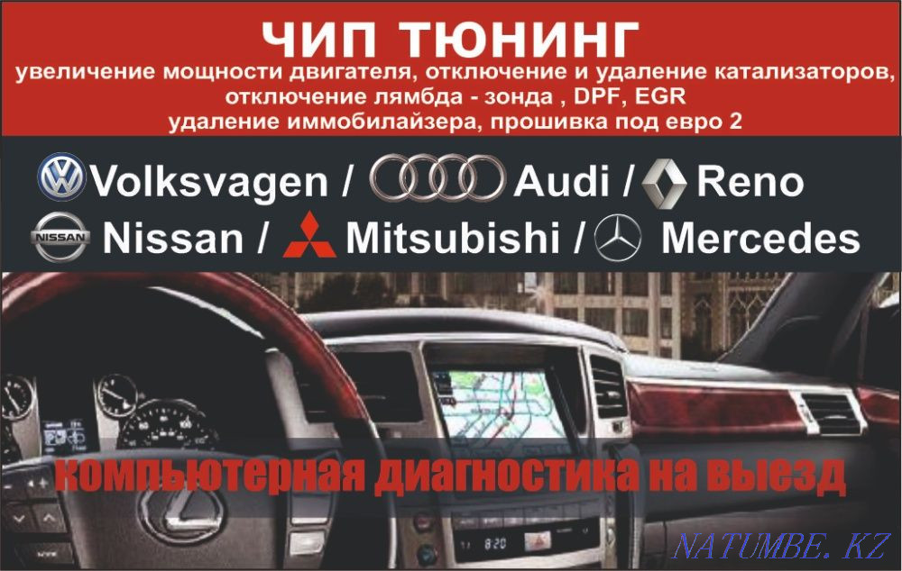 Удаление катализаторов EGREVAP прошивка под евро2 Диагностика выезд Алматы - изображение 1
